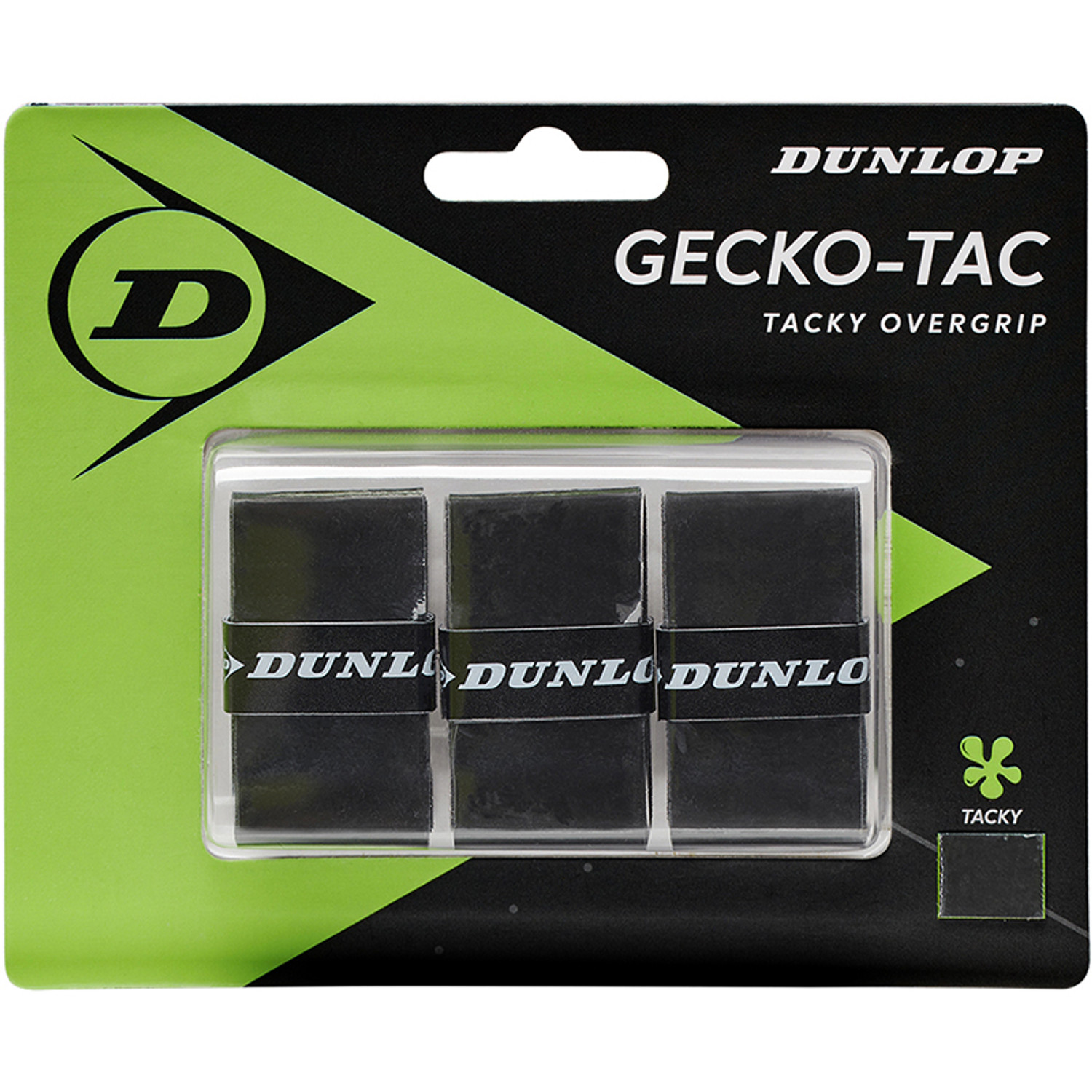 Dunlop D Tac Gecko-Tac Overgrip 3 St. Zwart