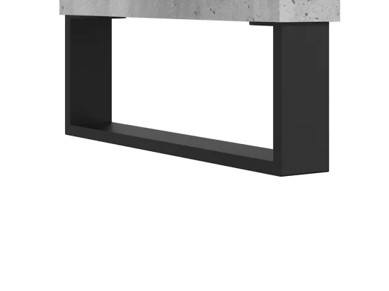 Armoire salle de bain gris béton 80x33x60cm bois d'ingénierie