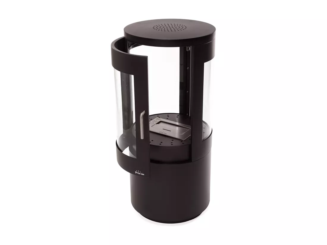 Poêle à éthanol 3kW en acier noir