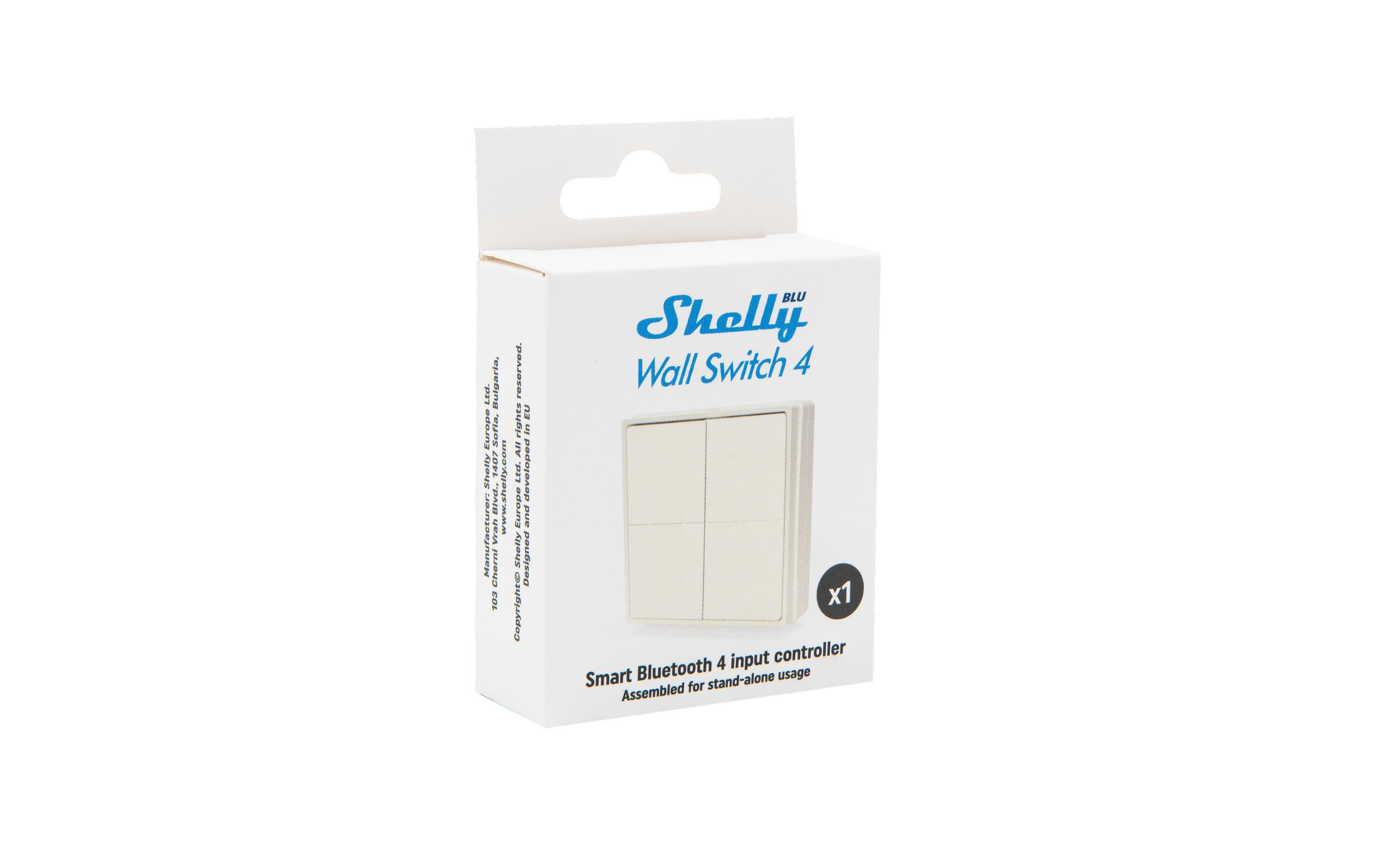 BLU Wall switch 4 weiss, stand aloneIntelligenter Vier-Tasten-Bluetooth-Schalter