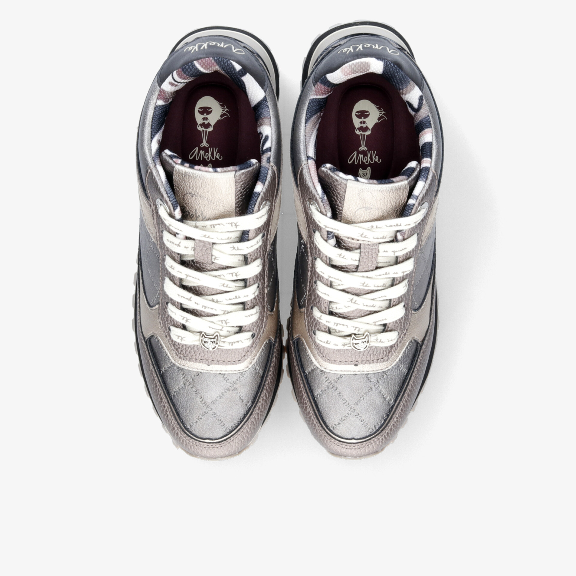 anekke LONDON 413 Damen Sneaker Low silber