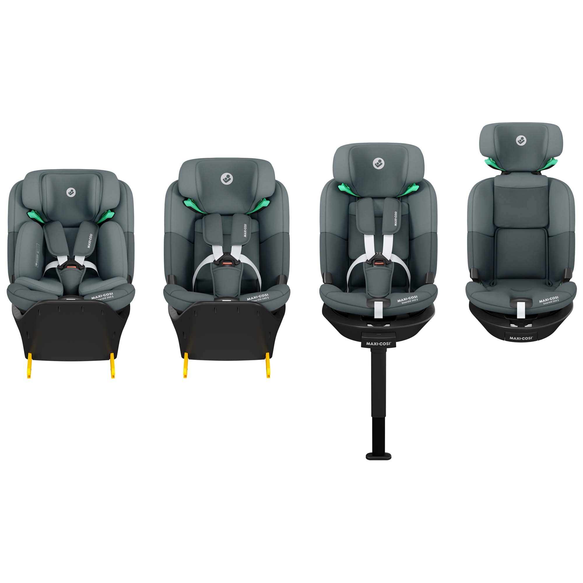 Maxi-Cosi Emerald 360 S i-Size grijs - autostoelen groep 1 - Prénatal