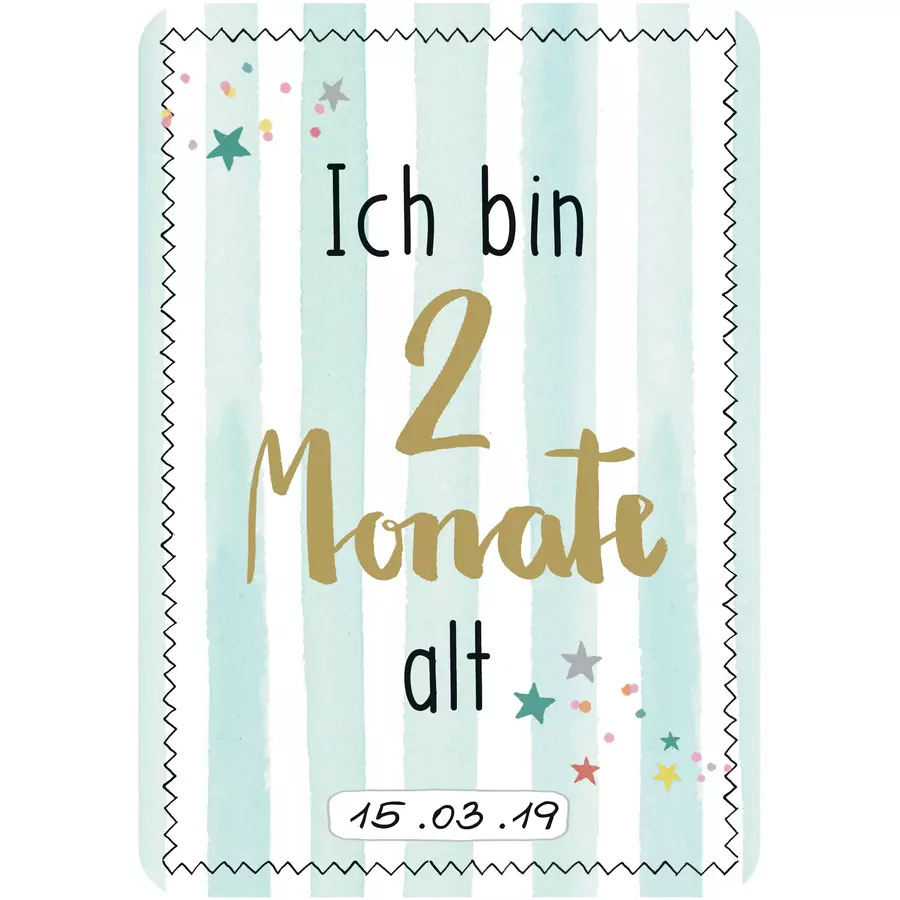 COPPENRATH Fotokarten-Box Babys erstes Jahr - Deine Meilensteine