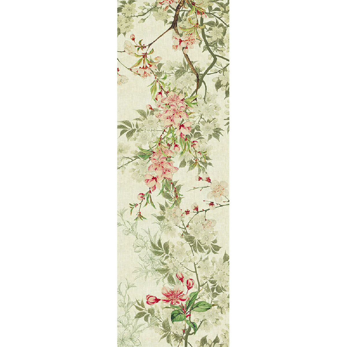 Chemin de table pur lin multicolore 50X155 Garnier Thiebaut
