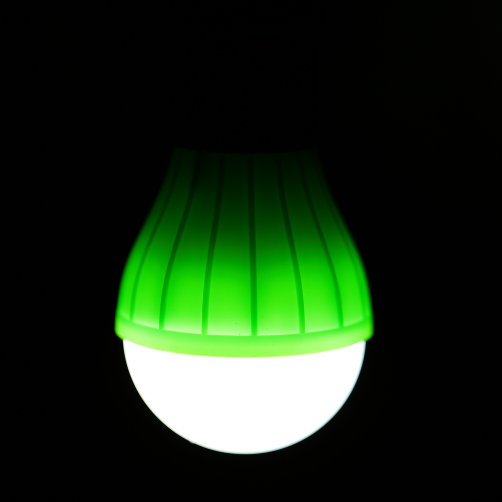 (4er Set) LED Hängelampe Camping Retro Glühbirne 600 Lumen mit Karabiner Haken (Batteriebetrieben) - Bunt
