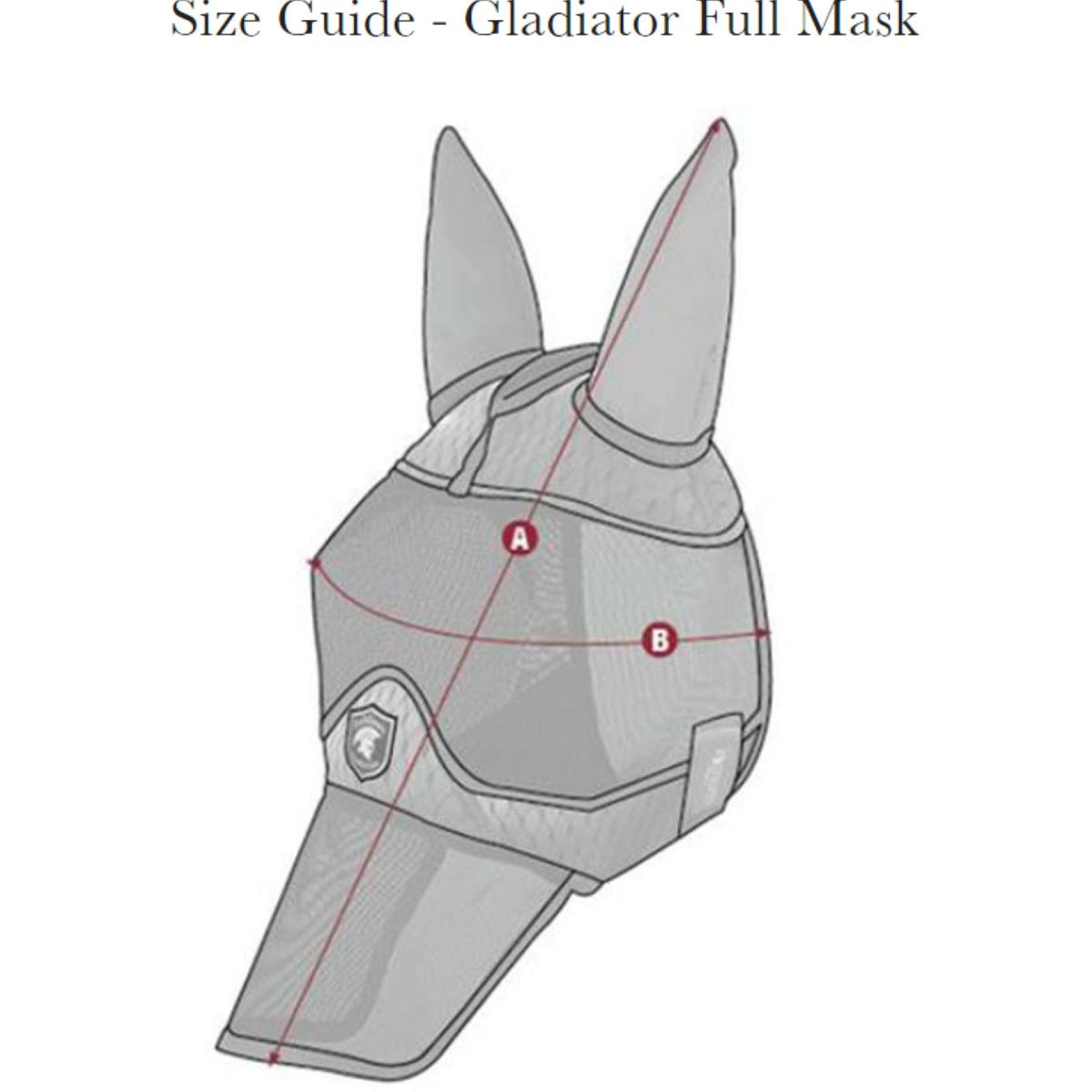 LeMieux Vliegenmasker Gladiator Full Grijs