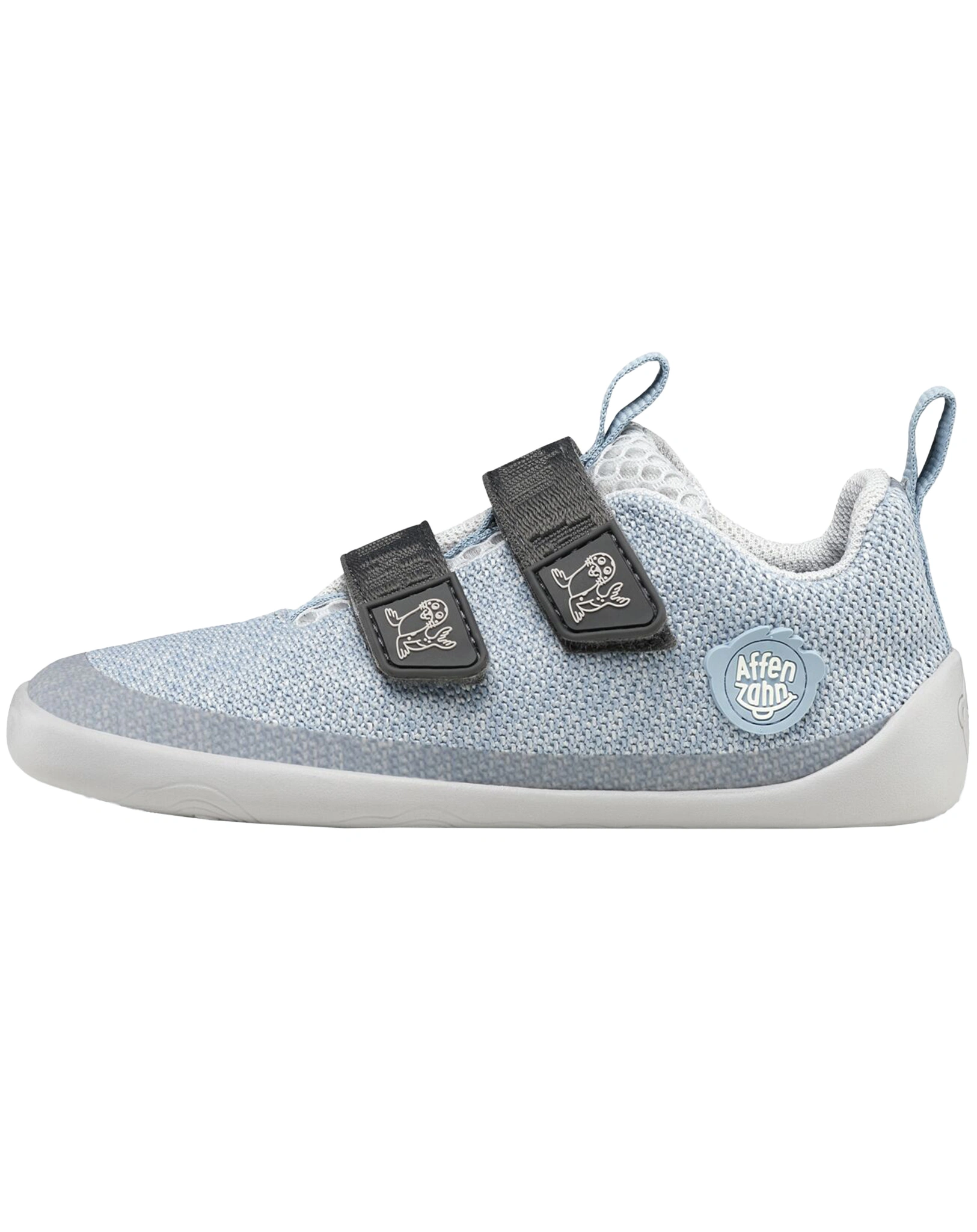 Strick-Halbschuhe HAPPY ROBBE in hellblau