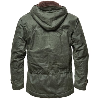 Herren-Baumwolljacke gewachst, Dunkelgrün