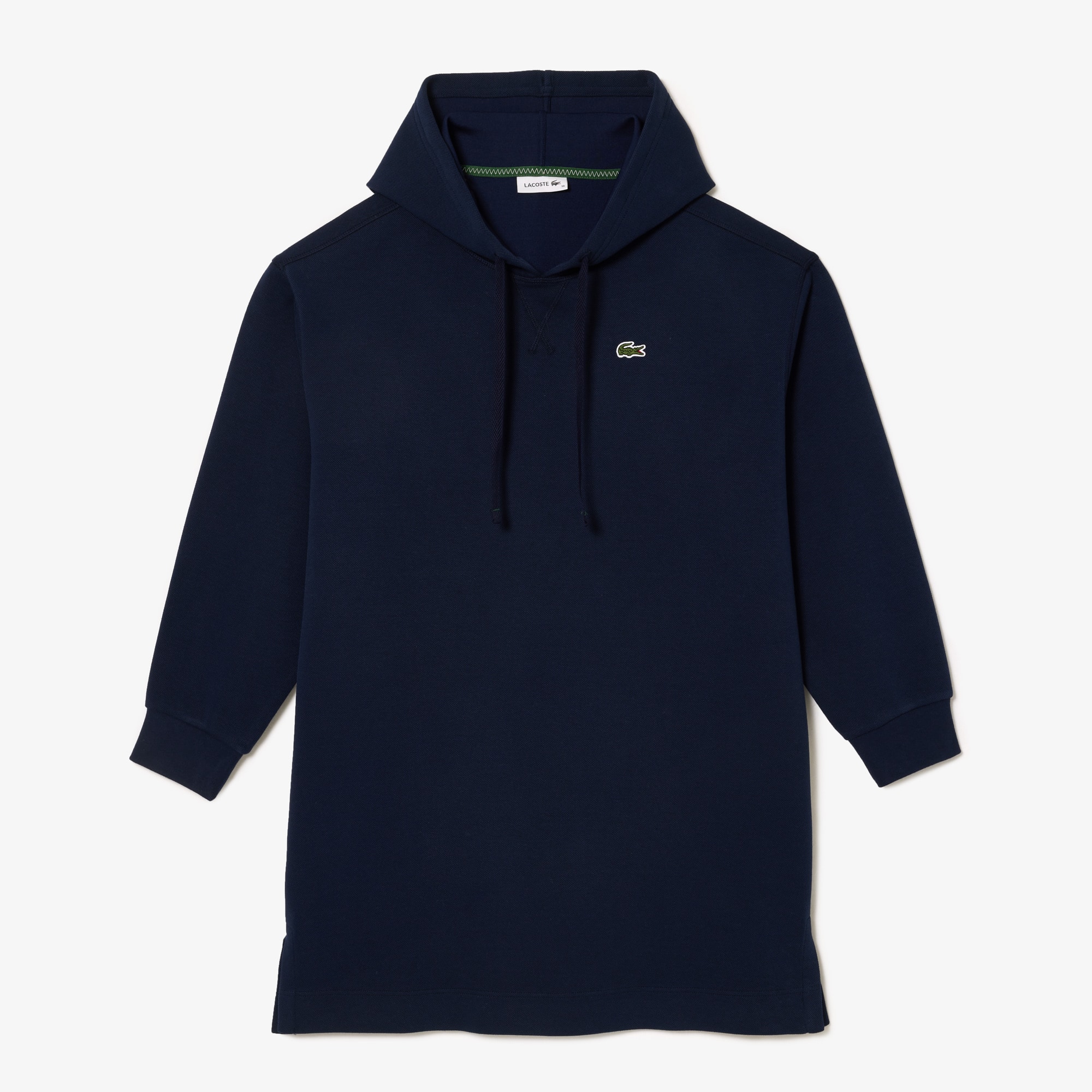 Robe sweatshirt à capuche en piqué double face Robes & Jupes - Bleu - Lacoste - Femme