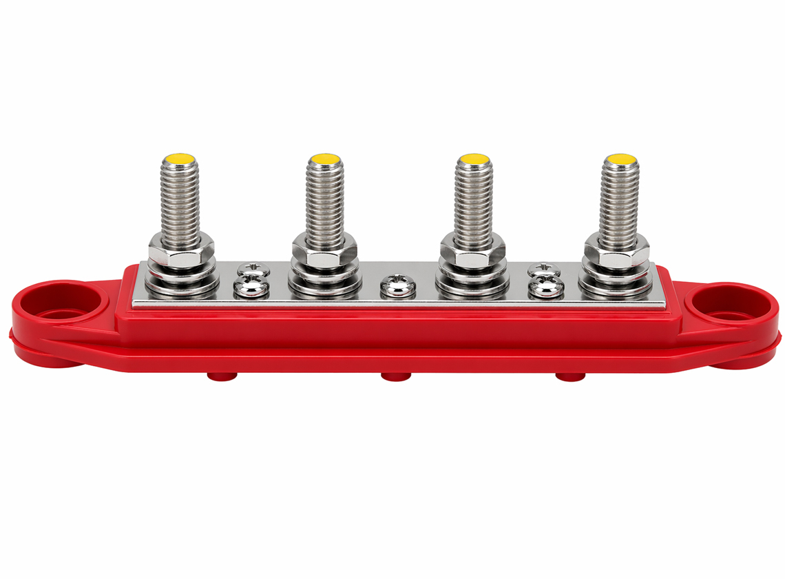 BBA M8 4-punts busbar - red