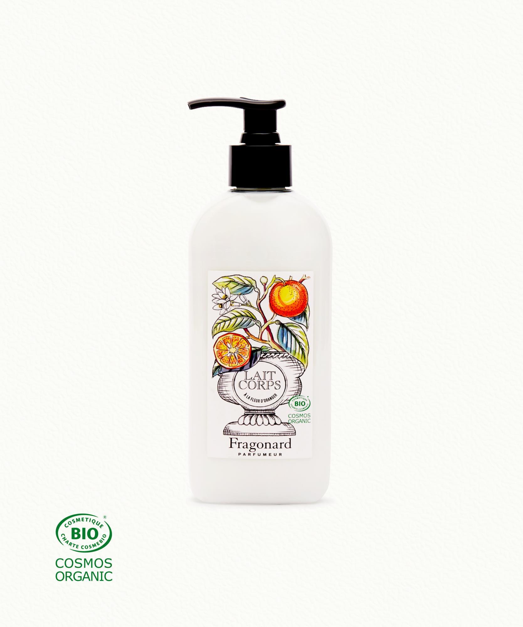 Lait Corps certifié BIO  Fleur d'Oranger - Flacon pompe 250 ml