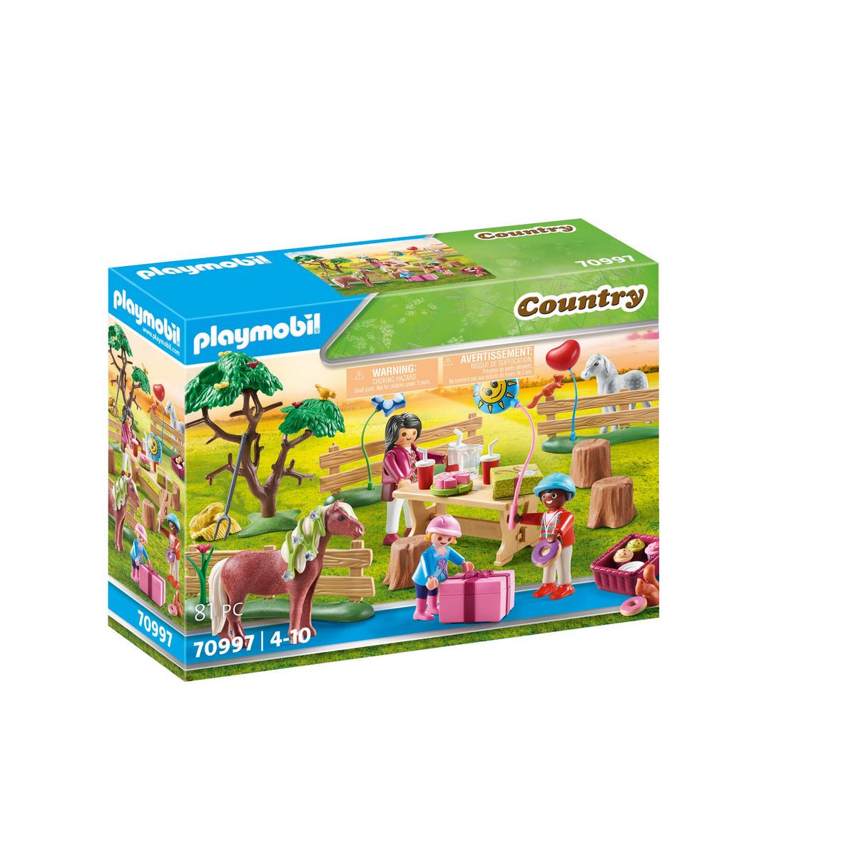 Décoration de fête avec poneys - Playmobil Country 70995