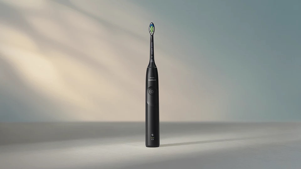 Sonicare 5300 Elektrische Zahnbürste Schallzahnbürste mit Induktiver Ladestation   Aufbewahrungsbox (HX7101/02) - Schwarz