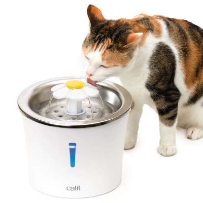Catit Trinkbrunnen Flower Edelstahl 3L