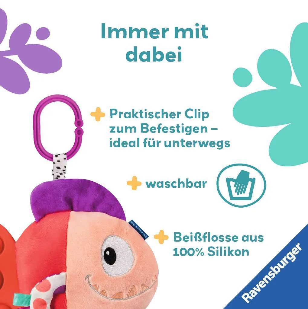Ravensburger Spiel Play+ Pop-it Piranha (rot)