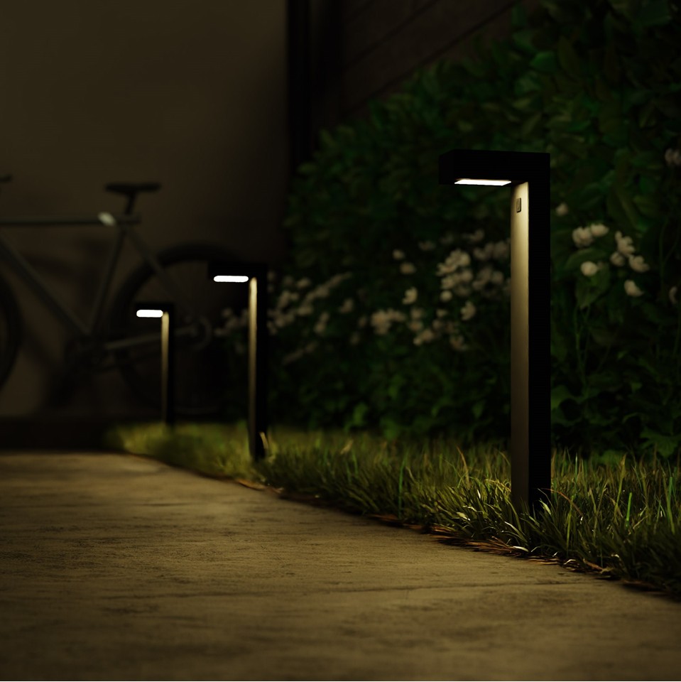 Hombli - Smart Udendørs Pathway Light, Sort (3-pack)