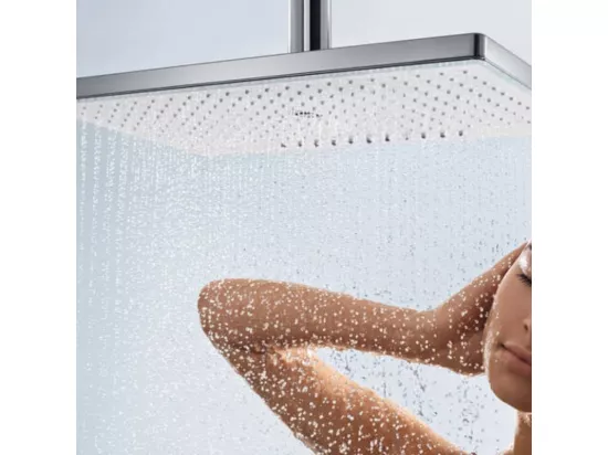 Lot robinet douche encastré thermostatique HANSGROHE ShowerSelect + Douche de tête Raindance E 300 fixation plafond
