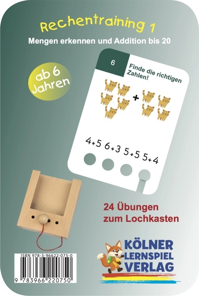 Der Lochkasten - Rechentraining 1