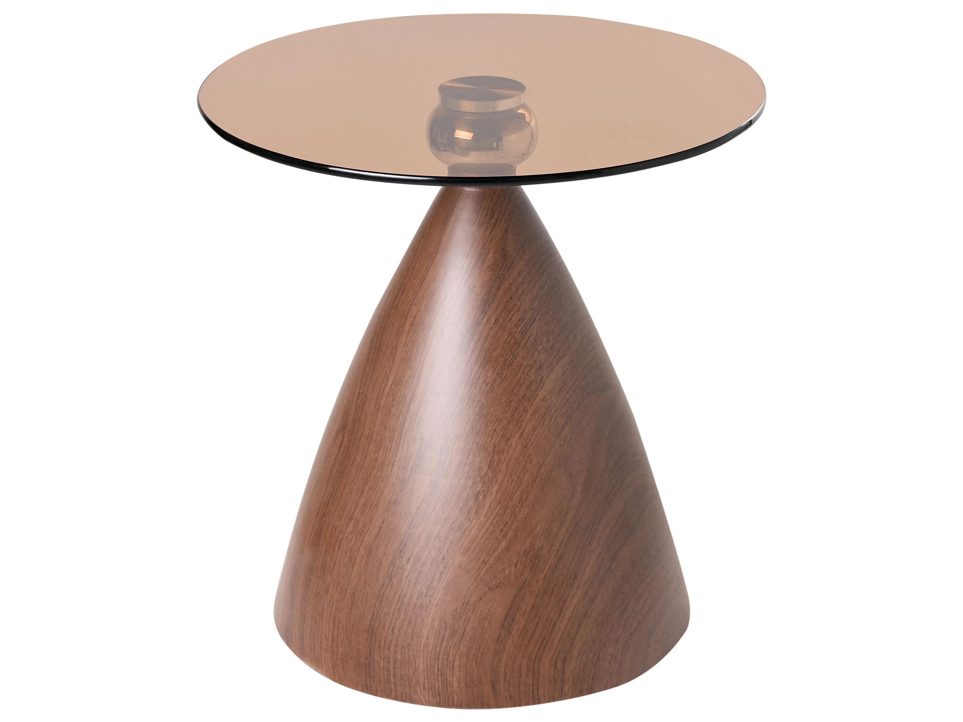 Bijzettafel CORELLA Veiligheidsglas Bruin