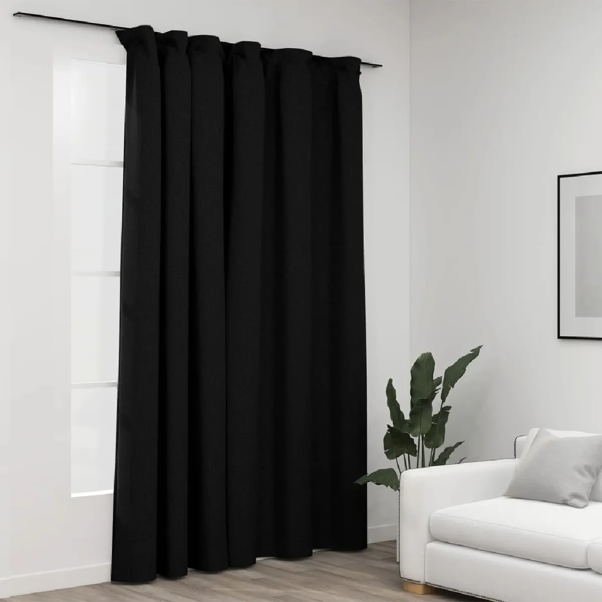 vidaXL Occultant lin 290x245 cm - Anthracite