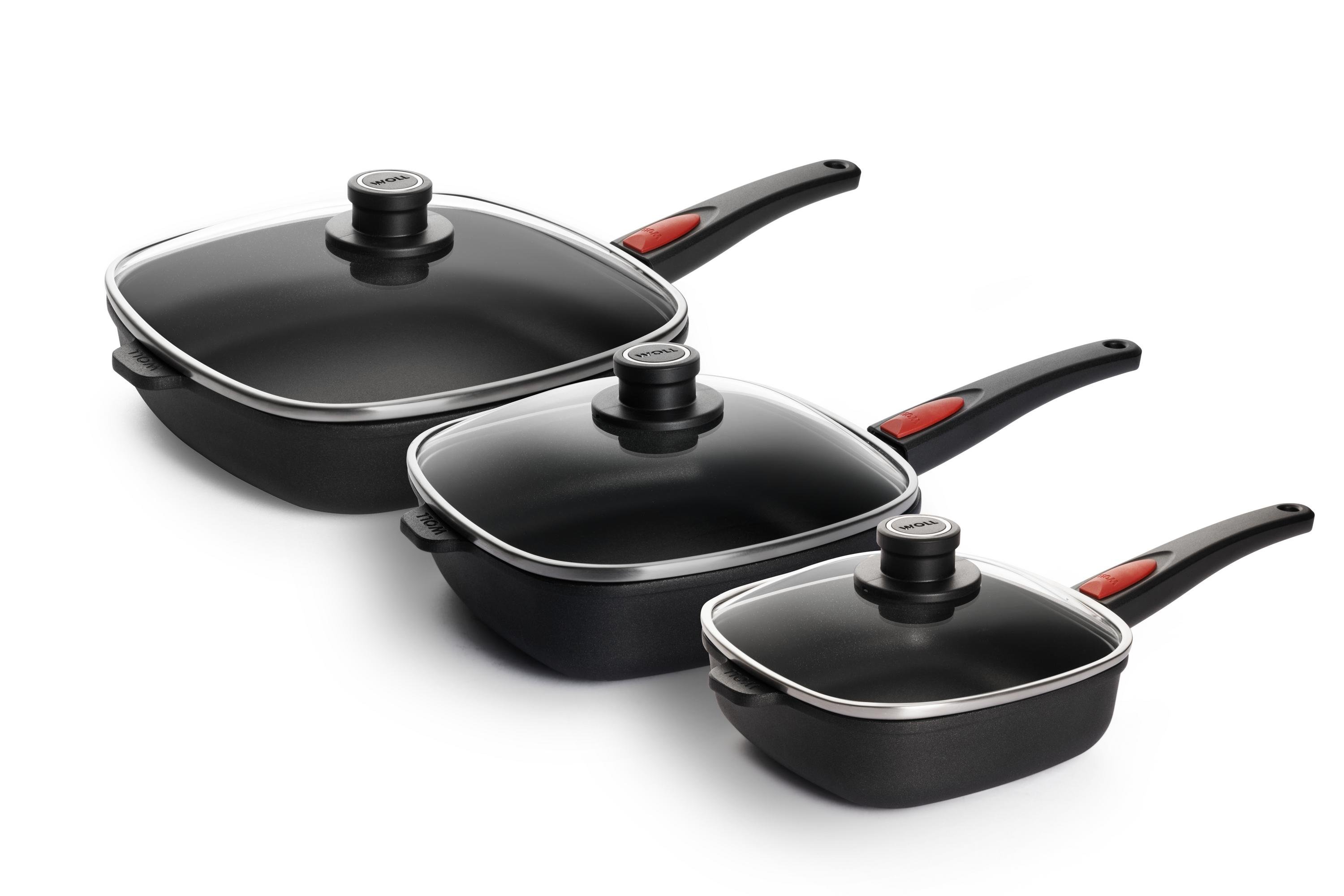 Titan Best Pfannen-Set, 6-tlg. 28 x 28 + 24 x 24 + 20 x 20 cm - Herdart: Alle Herdarten inkl. Induktion von WOLL