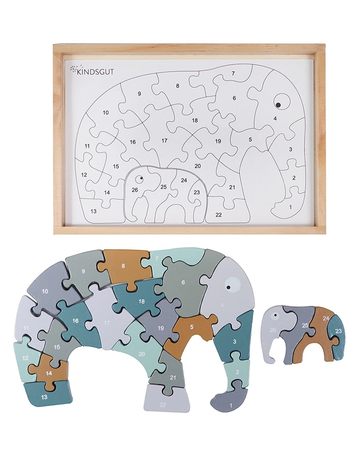 Buchstaben-Puzzle ELEFANT 26-teilig