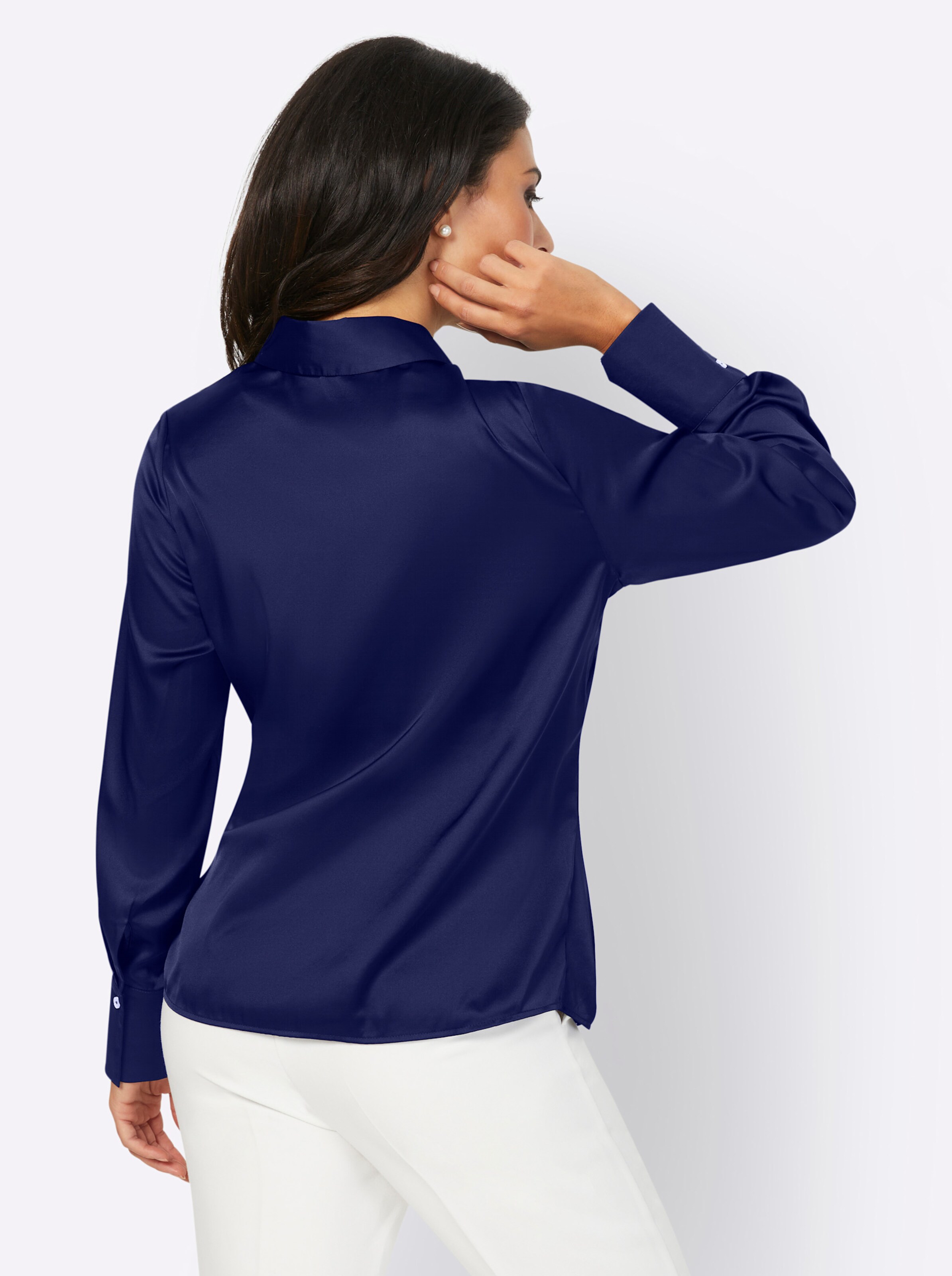 Bluse in marine
