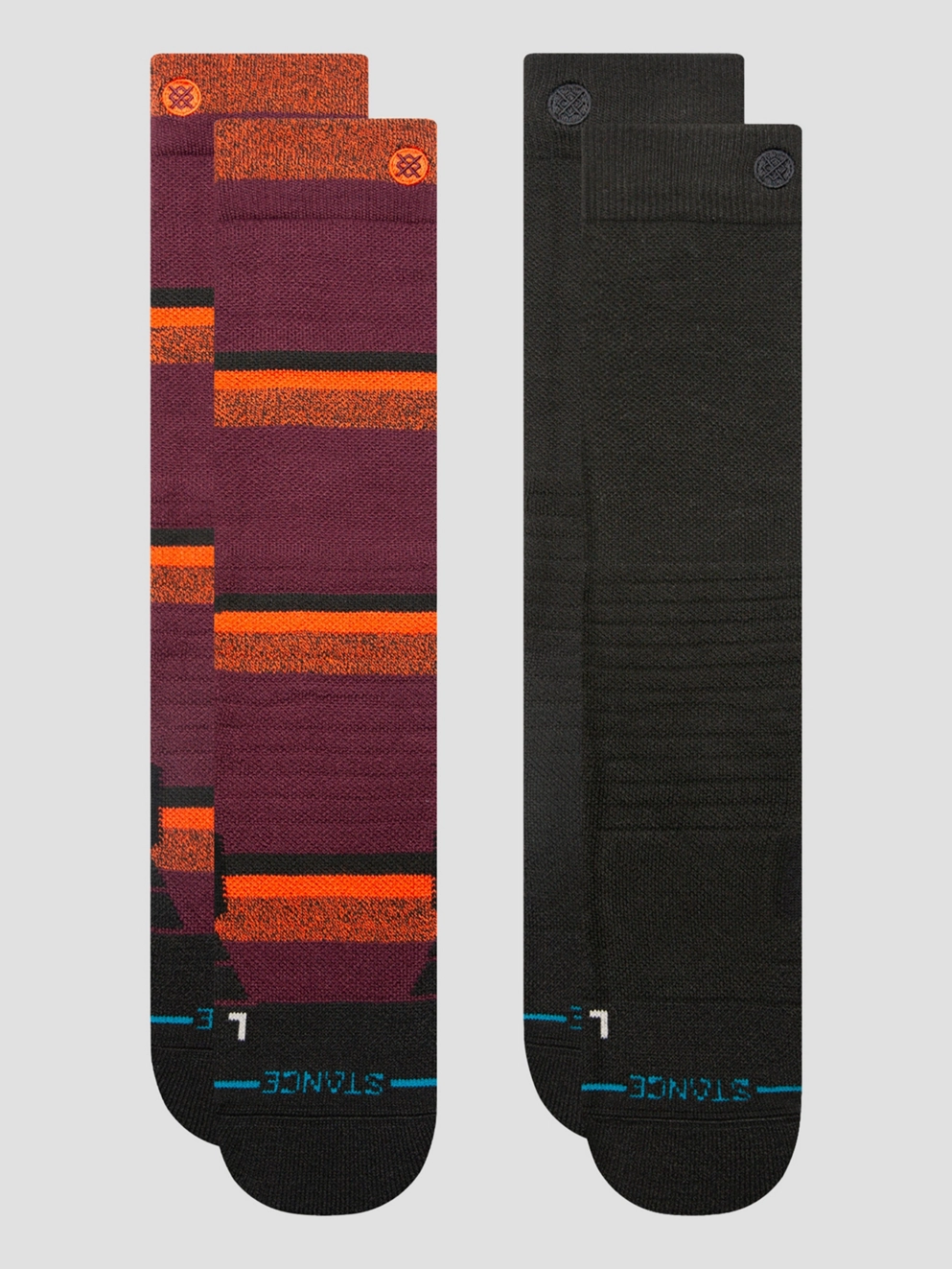 Stance Nightride Mid Poly Snow 2 Pack Tech Socks black
