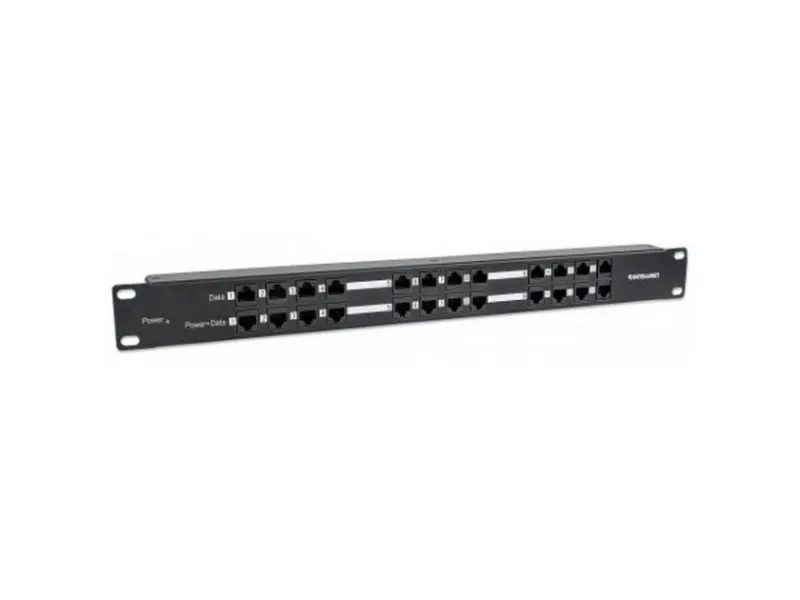 Intellinet 720342, RJ-45, Cat5e, Sort, Metal, Reolmontering, 1U