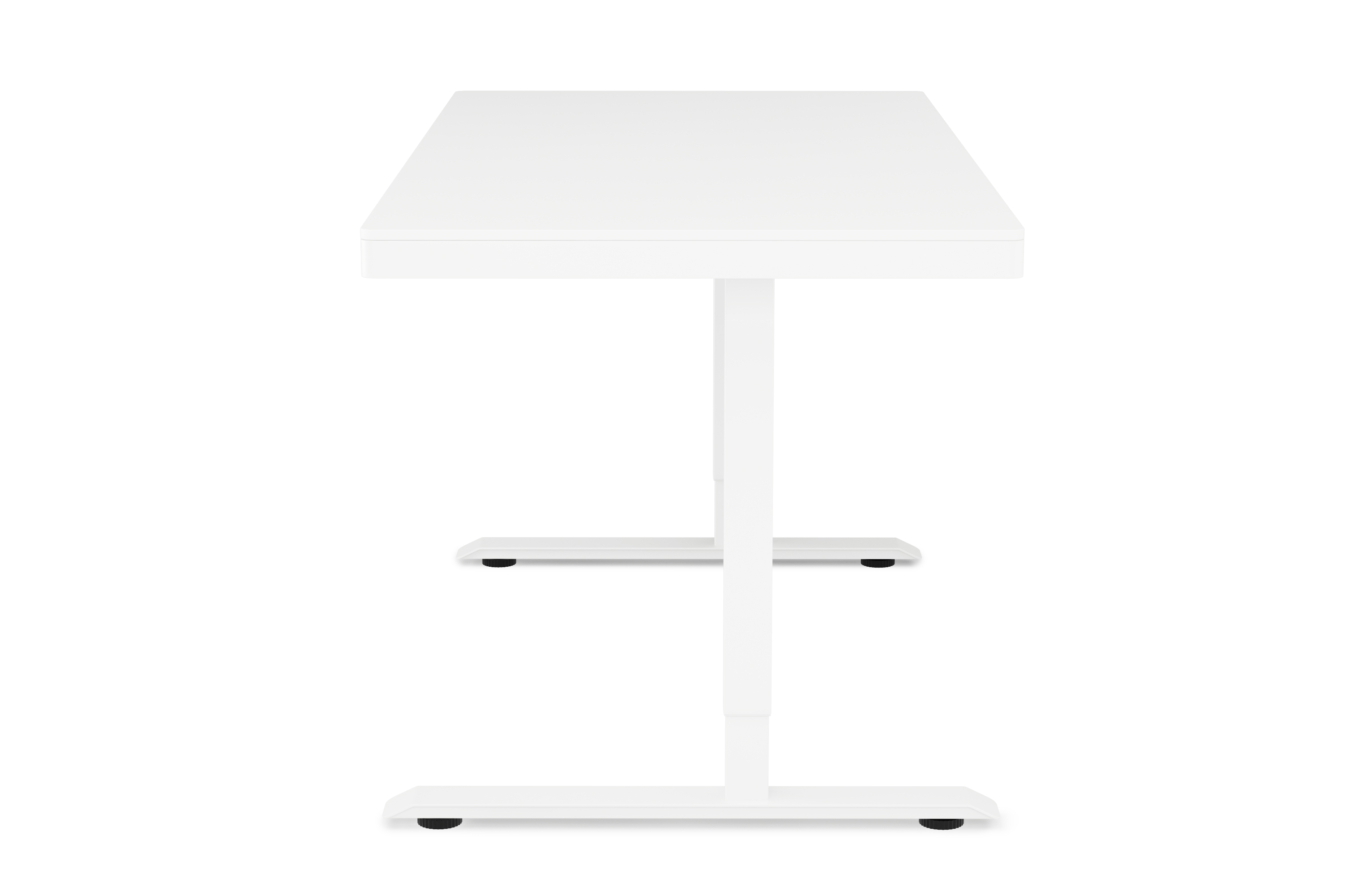 Stehpult elektrisch mit Schublade weiss 140 x 70 cm