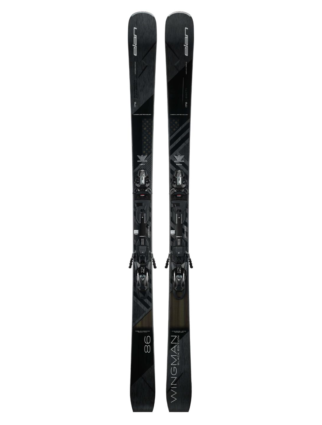 Elan Wingman 86 FusionX Black Edition (2024-2025) ski's unisex