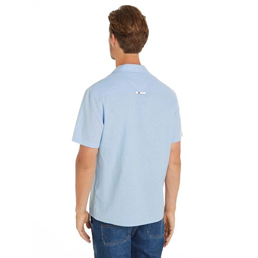 Tommy Jeans Camp Skjorte, Moderate Blue, XL
