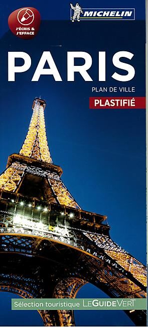 MICHELIN - PLAN DE VILLE PARIS PLASTIFIE