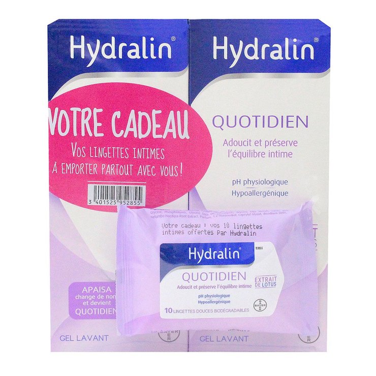Gel lavant 2x200ml + lingettes offertes