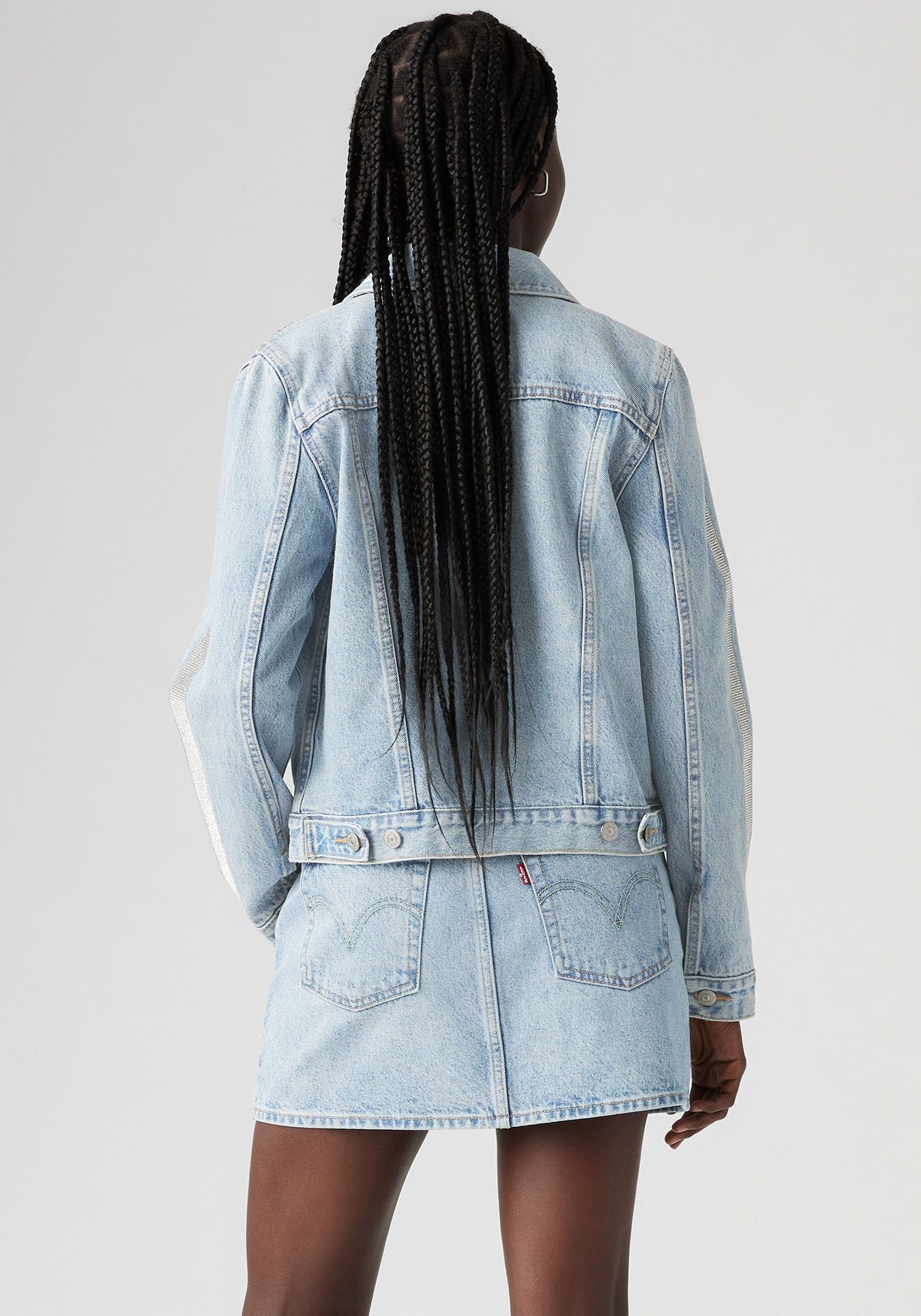 Levi's® Jeansjacke »ORIGINAL TRUCKE« mit Glitzerdetails an Ärmeln