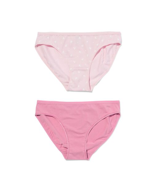 2 slips femme coton stretch rose