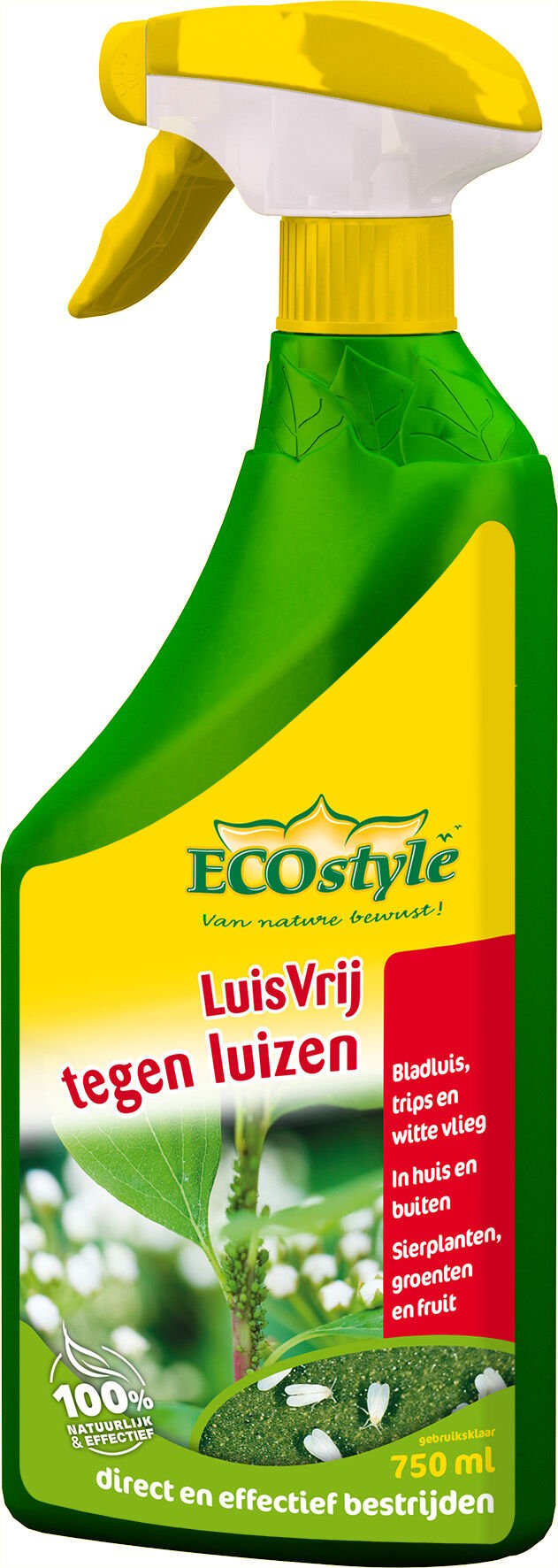 ECOstyle LuisVrij gebruiksklaar - Tegen luizen - kant-en-klare vloeistof - 750 Milliliter - Kant-en-klare vloeistof