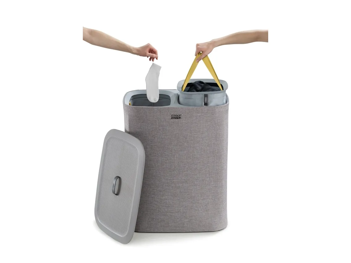 Joseph Joseph Vasketøjskurv 90 liter - grå