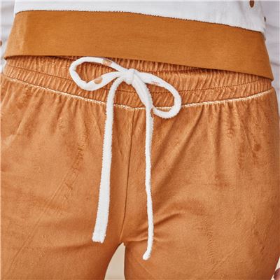 Pyjama femme velours à pois - BECQUET CRÉATION