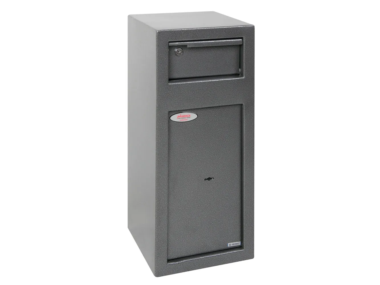 Phoenix Safe Co. SS0992KD, Fritstående pengeskab, Grå, Nøgle, Stål, Penge, 250 mm