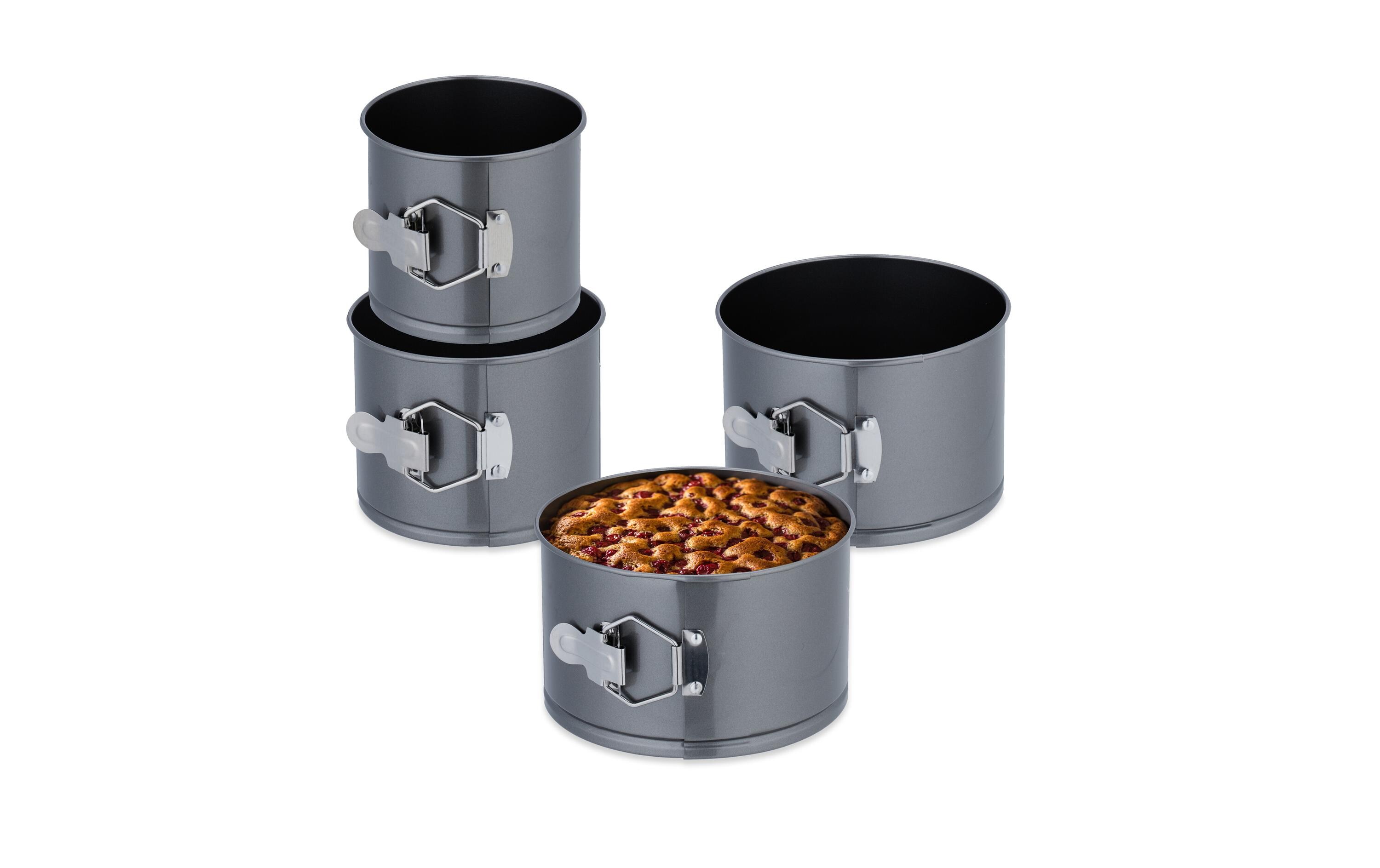 Springform 12 cm/14 cm/16 cm/18 cm, AnthrazitRunde Kuchenbackformen