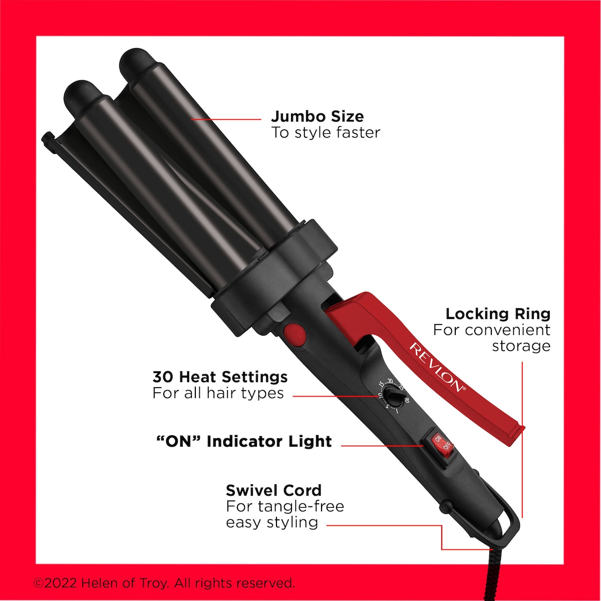 Revlon Wave Master Jumbo Tong bølgetang RVIR3056UKE