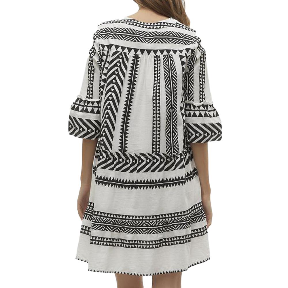 Vero Moda Robe Beige/Noire Femme Vero Moda Dicthe