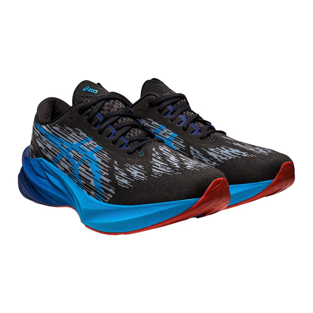 Asics NOVABLAST 3 - Chaussures running Homme black/island blue
