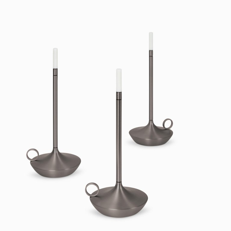 Graypants Wick tafellamp LED oplaadbaar messing