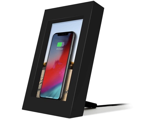 TWELVESOUTH - Chargeur induction PowerPic cadre photo avec charge Qi - black