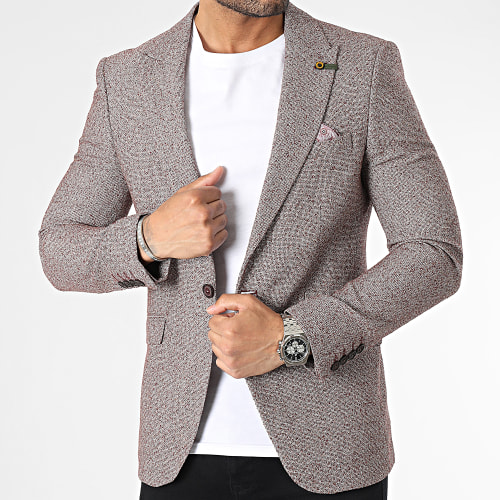 Veste Blazer Bordeaux Chiné