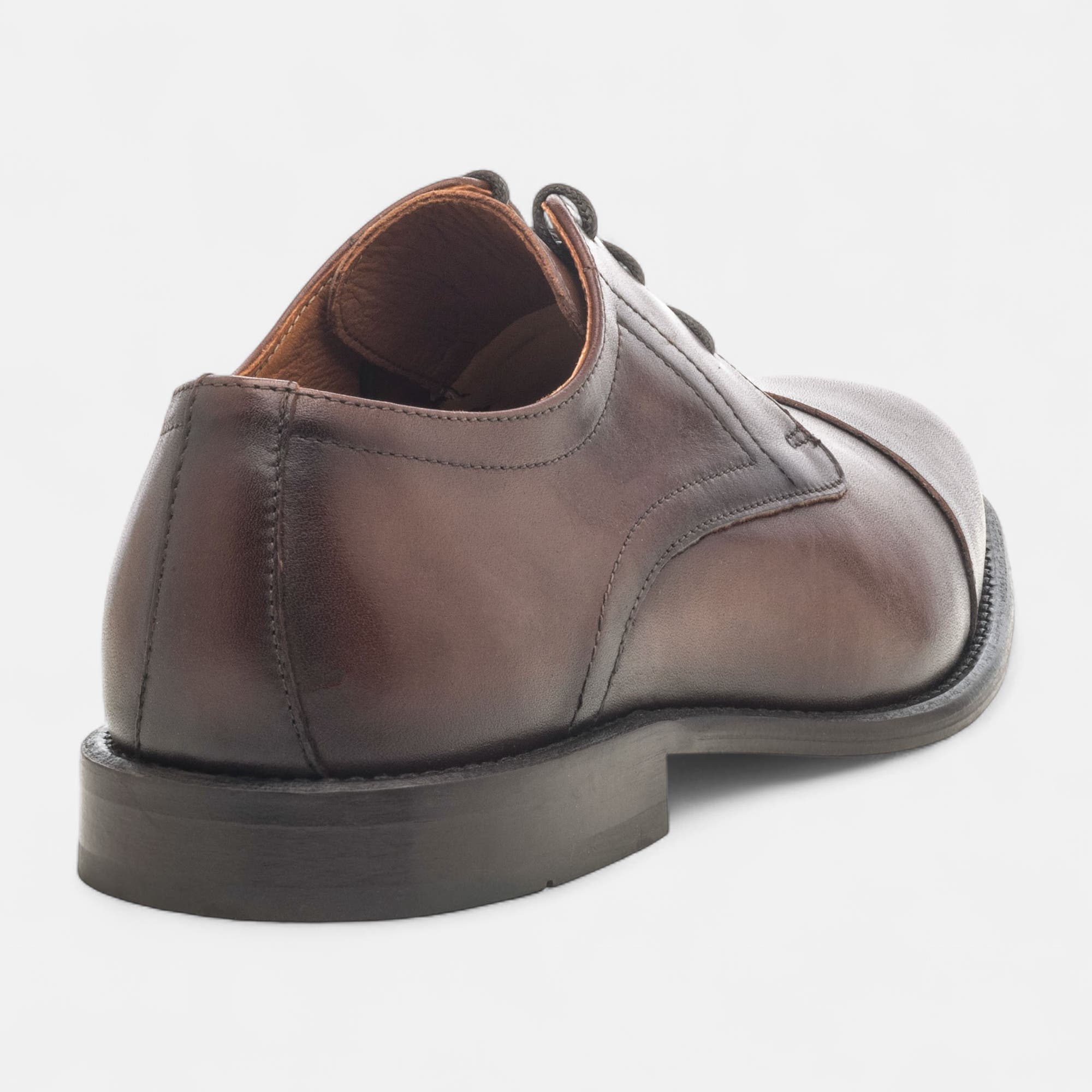 Chaussures habillées cousues Homme en cuir cognac