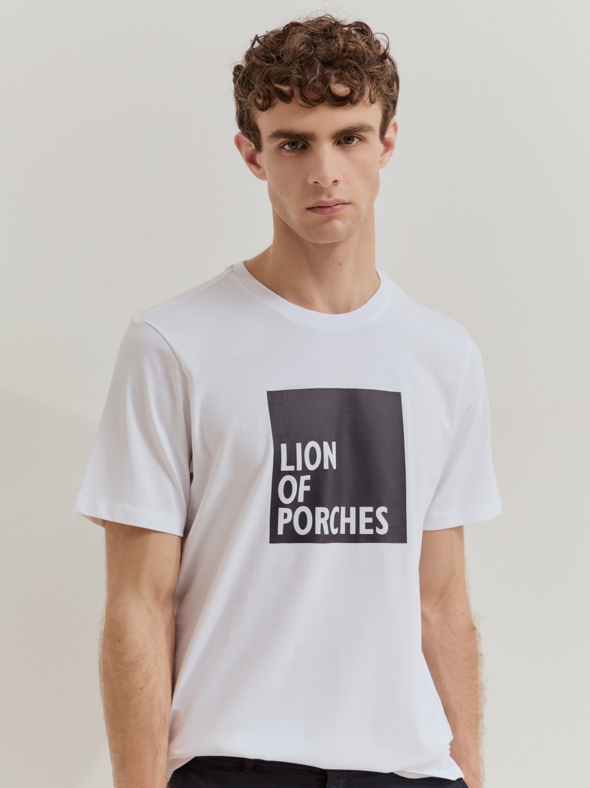 T-shirt de algodão Lion of Porches