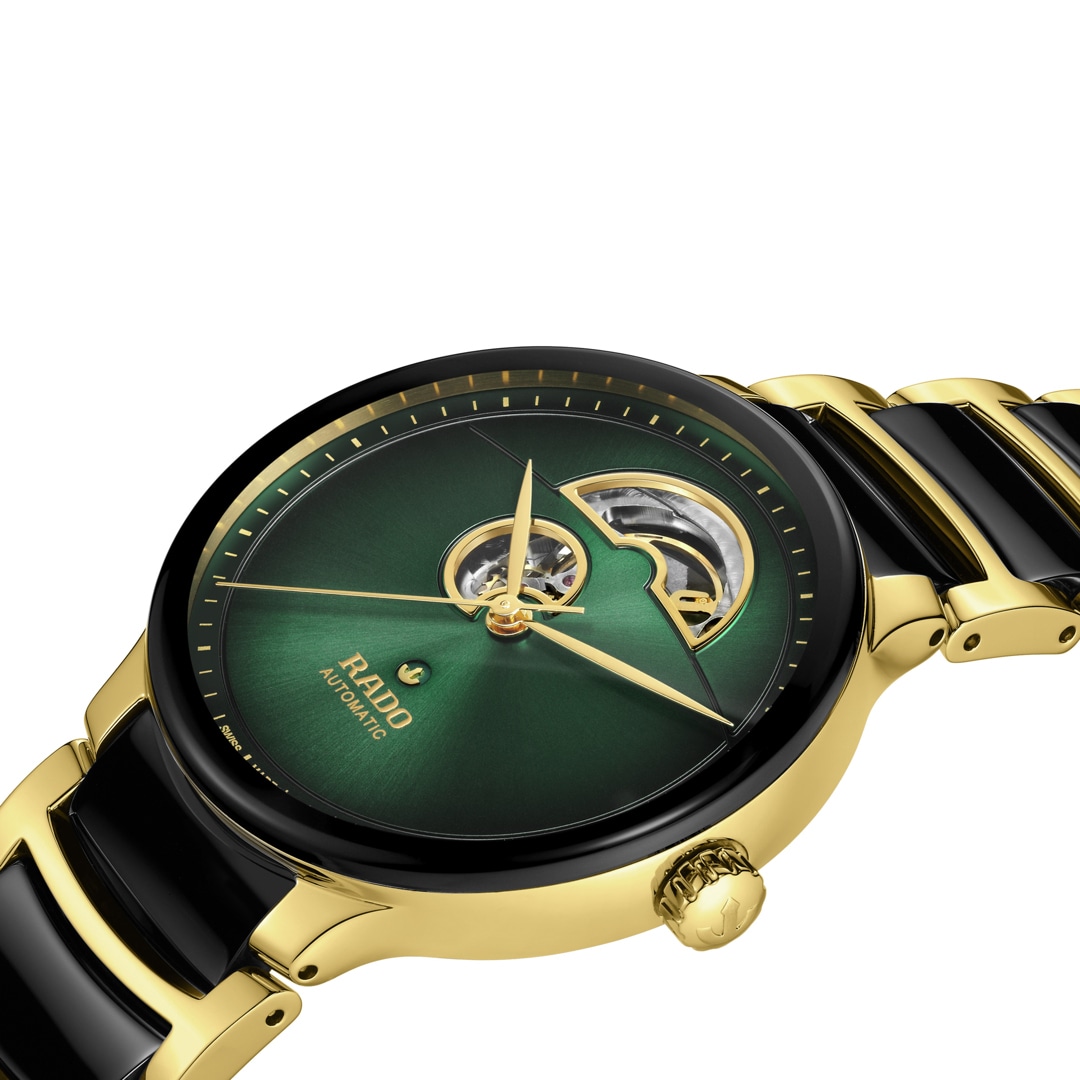 Rado Centrix L Automatik Open Heart Grün
